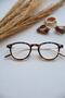 Unisex Vintage Glasses with Blue Light Protection - Clear Gold Leopard, New Season - 2