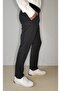 Men's Plaid Anthracite Slim Fit Sports Trousers - 5