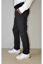 Men's Plaid Anthracite Slim Fit Sports Trousers - 6