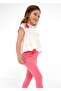 Girl's Satin Trousers Pink 3504 - 2