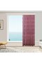 Damaks Ottoman Pattern Dusty Rose-pink French Kdk Single Sash Closely Pleated Tulle Background Curtain - 3