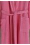 Adult Women's Bathrobe Curly Shawl Collar - 2