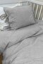 Linen Duvet Cover Set (100x150 - 35x45) - Grey - 2