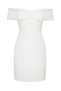 Ecru Lined Bias Tape Woven Short Wedding/Wedding Stylish Evening Dress Tprss23El00348 - 6
