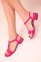 Fuchsia Patent Leather Women's Classic Heeled Shoes 17821 - 3