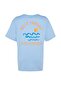 Açık/Bebe Mavi %100 Pamuk Sırt ve Göğüs Baskılı Boyfriend Örme T-Shirt TWOSS23TS00058 - 14