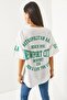 Women's Newport White Front Back Printed 2 thread Unisex Oversize T-Shirt TSH-19000696 - 5