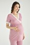 Maternity and Pregnant Pajamas Set Suitable for Breastfeeding - 5