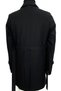 3140 Men's Black Vest and Belted Waterproof Polyester Overcoat - 5