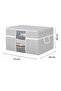 6-Piece Mega Size Windowed Quilt Storage Bag - Pillow Quilt Organizer Storage Bag 75 X 40 X 40 Cm - 3