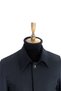 3140 Men's Navy Blue Vest and Belted Waterproof Polyester Overcoat - 2