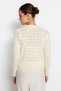 Stone Button-Detail Eyelet/Lace Knit Blouse-Cardigan Set TWOSS23HI00000 - 4