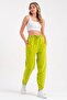 Sweatpants المرأة الخضراء كبيرة الحجم - 4