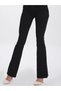 High Waist Non-Fading Spanish Black Leg Women's Trousers Jeans - 3