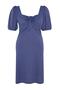 Indigo Pink Heart Collar Bow Decorated A-Line Knitted Plus Size Dress Tbbss23Ah00118 - 6