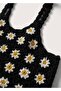 Daisy Patterned Crochet Blouse - 8