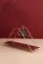 Triangle Gold Mirrored Coffee Side Presentation Gift Decoration Treat Organizer MDF Wooden 26 - 6