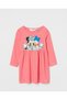 Girl's Minniemouse and Daisy Duck Printed Long Sleeve Seasonal Dress