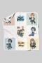 Organic Double Face Printed Baby Blanket - Cartoon Series - Harry Potter And Friends Patchwork - 2
