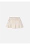 Beige Girl's Gabardine Skirt - 3902 - 2