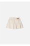 Beige Girl's Gabardine Skirt - 3902 - 3