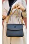 Justpolo Women's Black Tan 4 Compartment Bag Wallet Set - 3