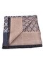 2023-05 Fm قميص قصير منقوش ثنائي الاتجاه/بني-رمادي - 4