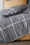 Emily Cotton Duvet Cover Set Double (4 Pieces) Duvet Cover Set Gray Mustard - 5