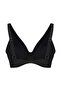 Siyah Derin V Büzgülü Büyük Beden Bikini Üstü TBBSS23CT00011 - 8