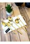 Matte Gold 77 Pieces 12 Person Fork Spoon Knife and Serving Set - 2
