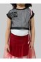 Girl's Suit with Tulle Skirt / Mesh Girls Suit / Suit with Tail Skirt - 6