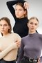 Women's Cream Black Gray Finger Detailed 3-Piece Body