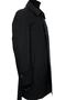 3140 Men's Black Vest and Belted Waterproof Polyester Overcoat - 3