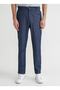 Low Waist Narrow Leg Navy Blue Men's Chino Trousers Sahes - 3