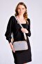 Gray Women's Water Resistant Embossed Print 5 Compartment Postman Shoulder Bag Tr4023 - 2