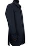 3140 Men's Navy Blue Vest and Belted Waterproof Polyester Overcoat - 3