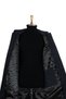 3140 Men's Navy Blue Vest and Belted Waterproof Polyester Overcoat - 4