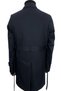 3140 Men's Navy Blue Vest and Belted Waterproof Polyester Overcoat - 5