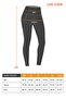 Navy Blue High Waist Double Pocket Compact Sports Tights Roba - 7