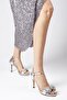 Brigit Silver Color Women's Heeled Evening Shoes - 2