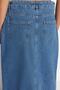 Dark Blue More Sustainable Slit Maxi Denim Skirt Twoss23Et00289 - 5