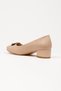 Women's Buckle Stylish Thick Heeled Casual Shoes - 3