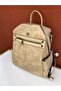 Women's Hand, Shoulder and Backpack Madame Vera Mv075 Beige - 3