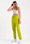 Sweatpants المرأة الخضراء كبيرة الحجم - 6