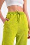 Sweatpants المرأة الخضراء كبيرة الحجم - 8