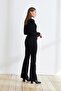 Women's Selana Black Lycra Extra High Waist Flared Jeans - 2