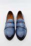 Men's Blue Buckle Detailed Classic Shoes 37201 41 - 3