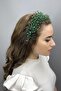 Green Pollux Crystal Stone Henna and Bridal Crown - 2