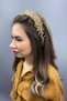 Honey Color Asian Crystal Bridal Hair Accessory - 3