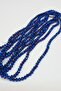 Plated Sax Blue Crystal Bead 6 Mm